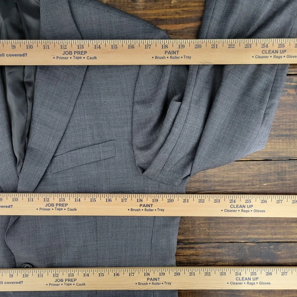 Lauren Ralph‎ Lauren Men's Sport Coat Blazer Two Button SRK SKN Gray Wool 40R